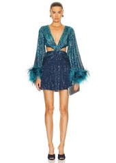 PatBO X Alessandra Ambrioso Ombre Sequin Mini Dress