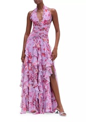 PatBO Romantic Floral Haze Maxi Dress