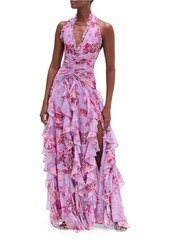 PatBO Romantic Floral Haze Maxi Dress