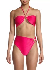 PatBO Starfish Halter Bikini Top