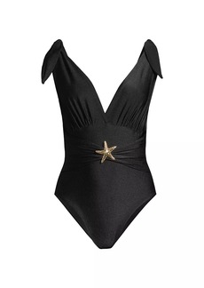 PatBO Starfish Plunge One-Piece Swimsuit