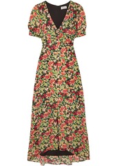 Paul & Joe Woman Blondie Floral-print Fil Coupé Jacquard Maxi Dress Black