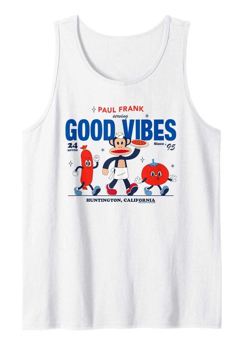 Paul Frank Diner Julius Monkey Serving Good Vibes Tank Top