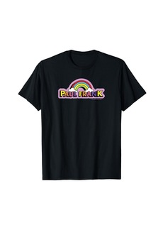 Paul Frank Multi Colored Rainbow Vintage Text Logo T-Shirt