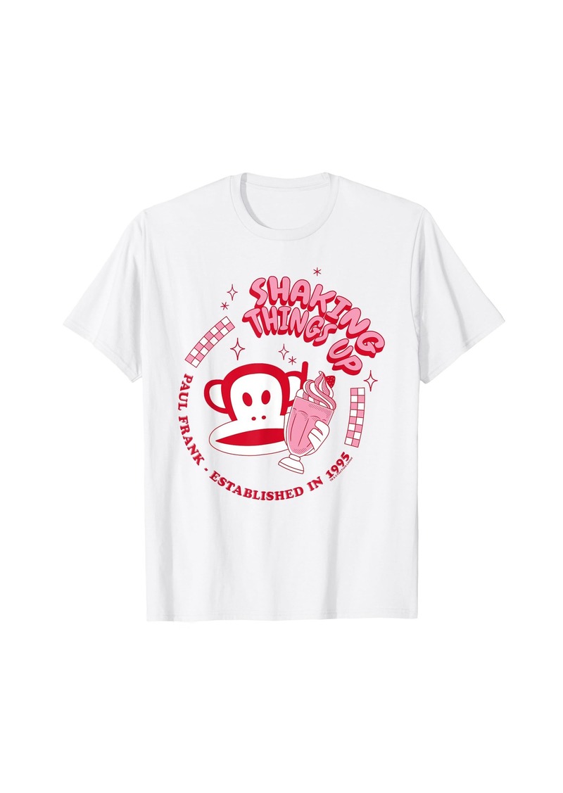 Paul Frank Red Julius Monkey Shaking Things Up Milkshake T-Shirt