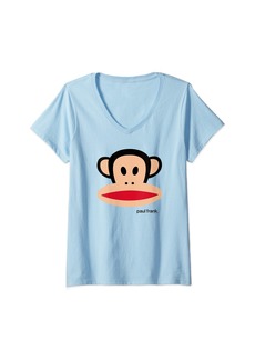 Womens Paul Frank Julius The Monkey Big Face V-Neck T-Shirt