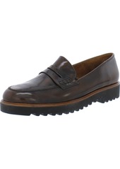 Paul Green Jordan Womens Leather Lugged Sole Loafers