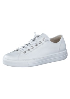 Paul Green Hadley Platform Sneaker in White Silver Mc Leather at Nordstrom