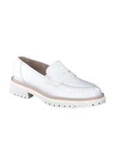 Paul Green Lillian Penny Loafer in White Brush Leather at Nordstrom