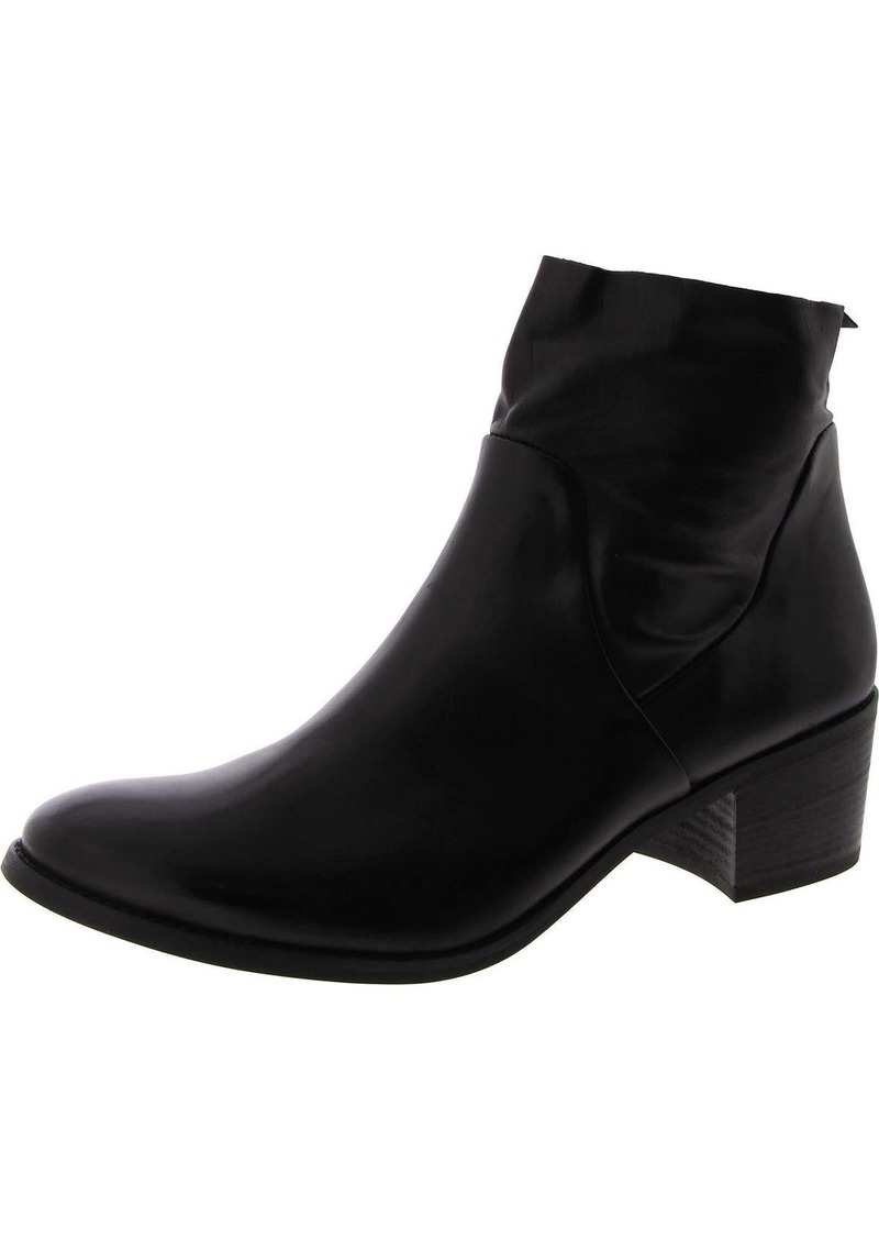 Paul Green Womens Leather Block Heel Ankle Boots