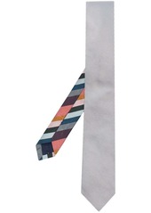 Paul Smith Artist Stripe contrast woven tie