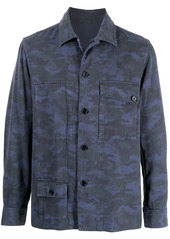 Paul Smith camouflage print shirt jacket