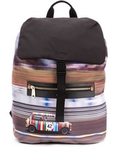 Paul Smith car print zip detail backpack