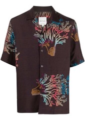 Paul Smith coral-print short sleeve shirt