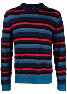 Paul Smith crew-neck stripe-pattern jumper