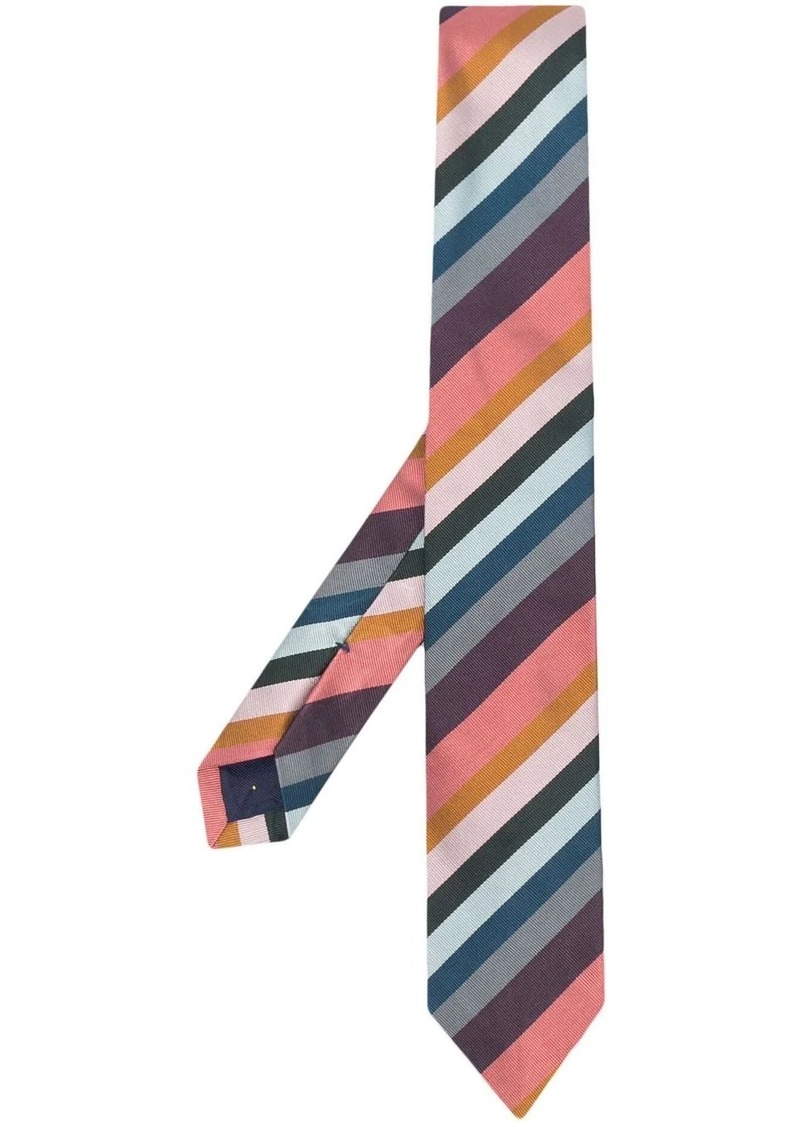 Paul Smith diagonal-stripe silk tie