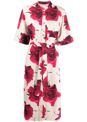 Paul Smith floral-print midi shirt dress