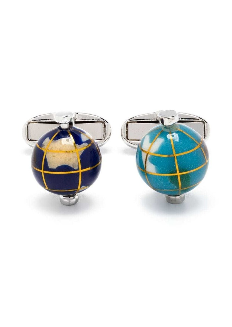 Paul Smith Globe contrasting cufflinks