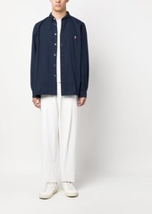 Paul Smith logo-embroidered organic cotton shirt