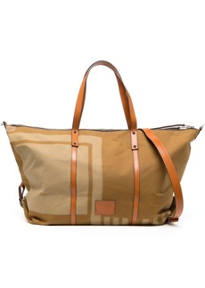 Paul Smith logo-patch canvas holdall bag