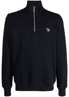 Paul Smith logo-patch funnel-neck sweatshirt