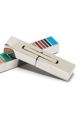 Paul Smith logo-stamp enamel cufflinks