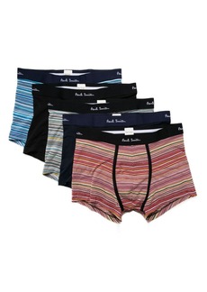 Paul Smith logo-waistband striped boxers (pack of five)