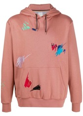 Paul Smith Marker Pen embroidered drawstring hoodie