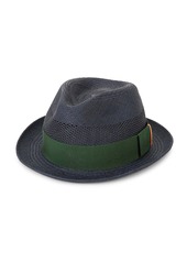 Paul Smith Multi-Tab Straw Trilby Hat