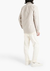 Paul Smith - Checked cotton-poplin shirt - Neutral - S