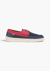 Paul Smith - Costas two-tone nubuck boat shoes - Blue - UK 8