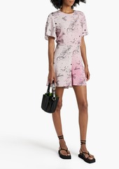 Paul Smith - Cutout printed crepe jumpsuit - Pink - IT 42