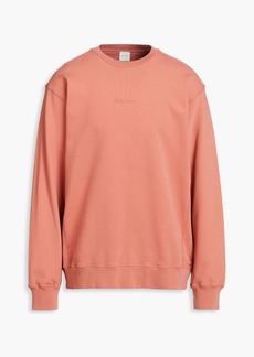 Paul Smith - Embroidered French cotton-terry sweatshirt - Pink - M
