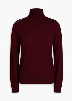 Paul Smith - Embroidered wool turtleneck sweater - Purple - M