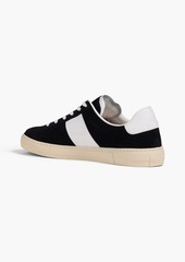 Paul Smith - Hansen leather-trimmed suede sneakers - Blue - UK 6