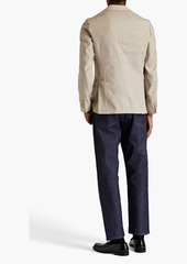 Paul Smith - Slim-fit linen and wool-blend blazer - Neutral - US 36