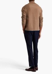 Paul Smith - Merino wool and yak-blend half-zip sweater - Brown - S