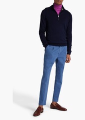 Paul Smith - Merino wool half-zip sweater - Blue - XS