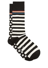 Paul Smith - Pack Of Two Cotton-blend Socks - Mens - Black White
