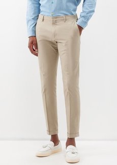 Paul Smith - Pressed-front Organic-cotton Cropped Trousers - Mens - Sand - 30 UK/US