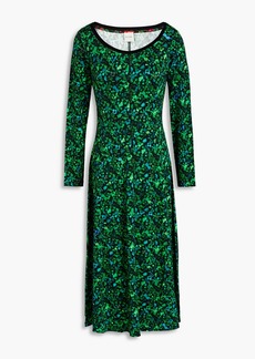 Paul Smith - Printed jersey midi dress - Green - M