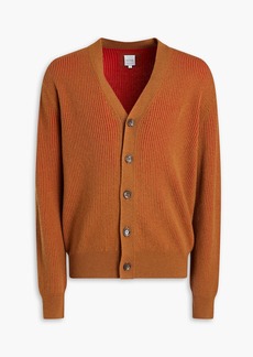 Paul Smith - Ribbed wool and cotton-blend cardigan - Brown - S