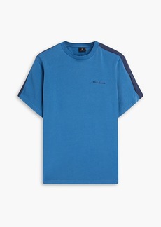 Paul Smith - Shell-paneled cotton-jersey T-shirt - Blue - S