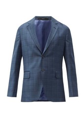 Paul Smith - Single-breasted Check Wool-fresco Suit Jacket - Mens - Green Multi