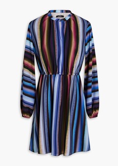 Paul Smith - Striped cady mini dress - Blue - IT 38