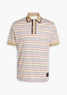 Paul Smith - Striped cotton-jersey polo shirt - Neutral - XS