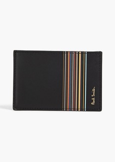 Paul Smith - Striped leather cardholder - Black - OneSize