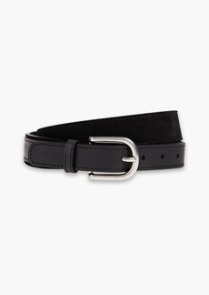 Paul Smith - Suede and leather belt - Black - 36