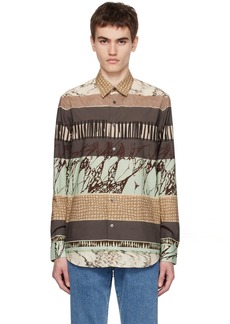 Paul Smith Beige & Brown Printed Shirt