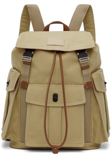 Paul Smith Beige Canvas Backpack